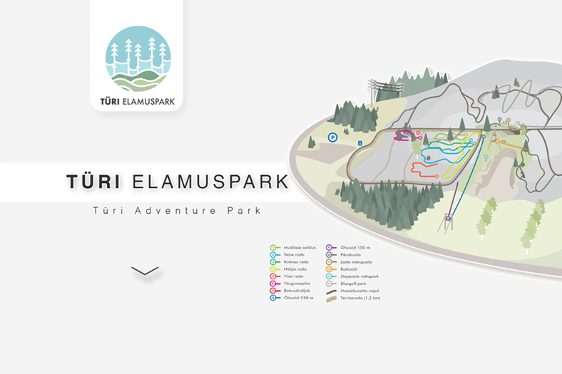 Türi Elamuspark seiklusrajad ja atraktsioonid